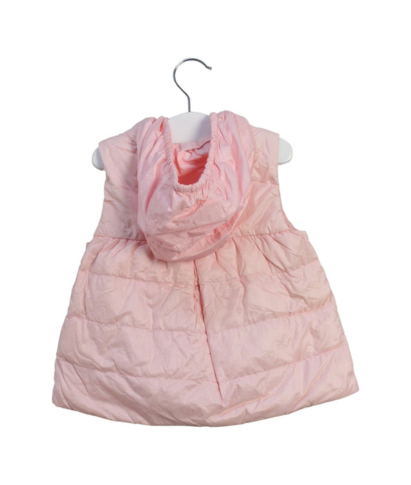 A Pink Outerwear Vests from Moncler in size 2T for girl. (Back View)
