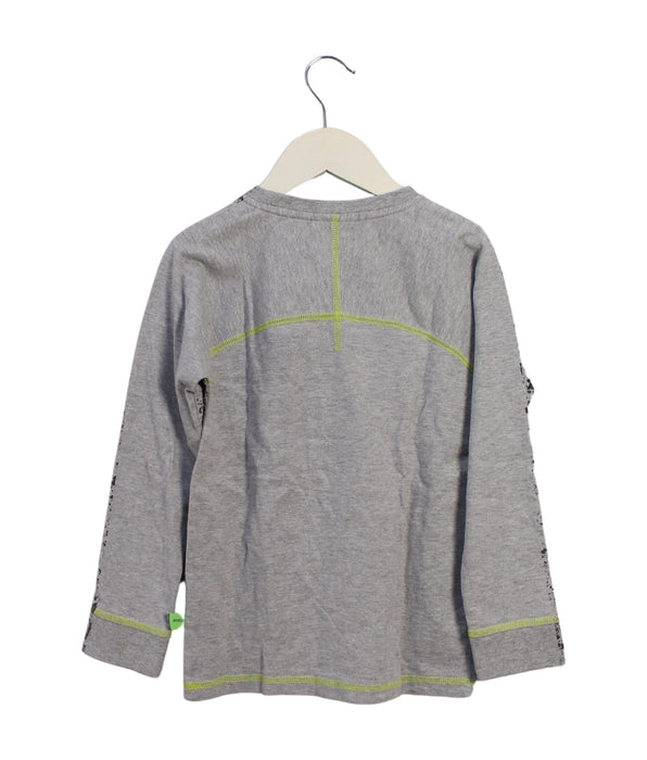 A Grey Long Sleeve Tops from Molo in size 6T for boy. (Back View)