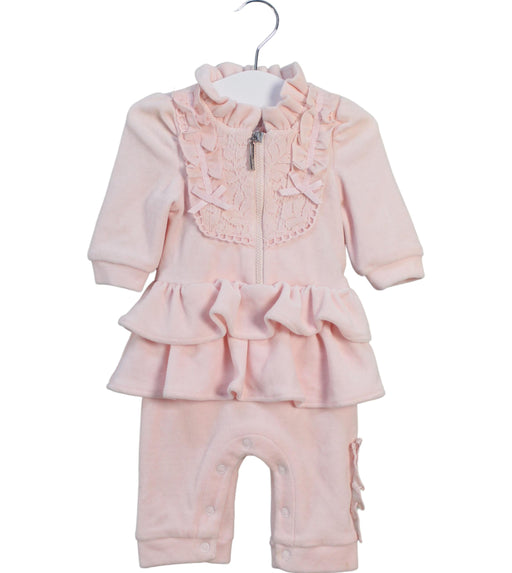 A Pink Long Sleeve Jumpsuits from Nicholas & Bears in size 0-3M for girl. (Front View)