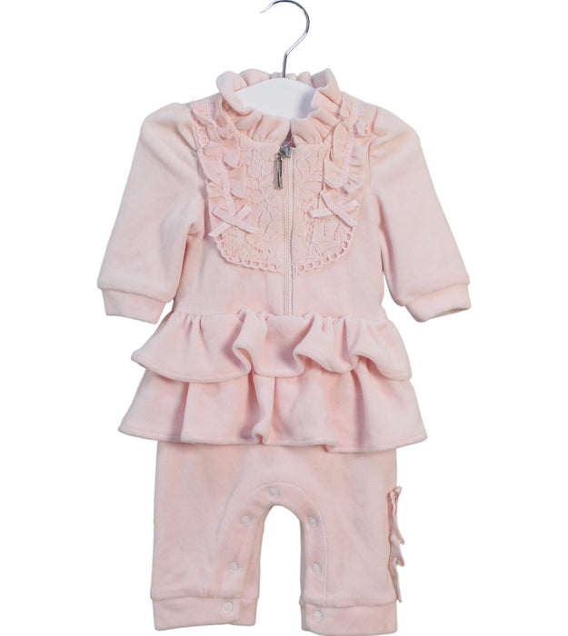A Pink Long Sleeve Jumpsuits from Nicholas & Bears in size 0-3M for girl. (Front View)
