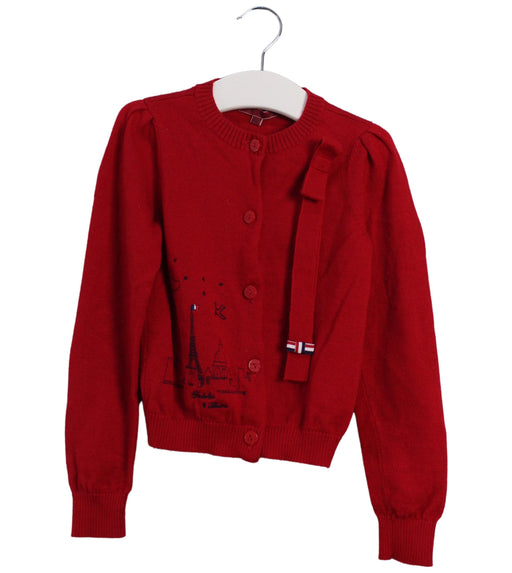 A Red Cardigans from Nicholas & Bears in size 6T for girl. (Front View)