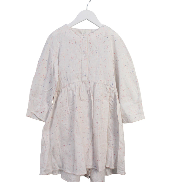 A White Long Sleeve Dresses from COS in size 6T for girl. (Front View)