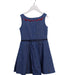 A Blue Sleeveless Dresses from Deux par Deux in size 7Y for girl. (Front View)