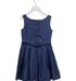 A Blue Sleeveless Dresses from Deux par Deux in size 7Y for girl. (Back View)