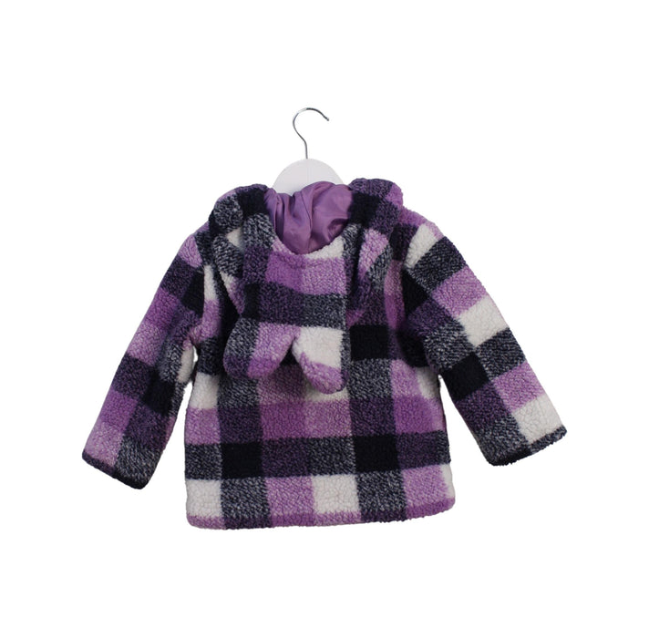 A Purple Puffer/Quilted Jackets from Sanrio in size 12-18M for girl. (Back View)