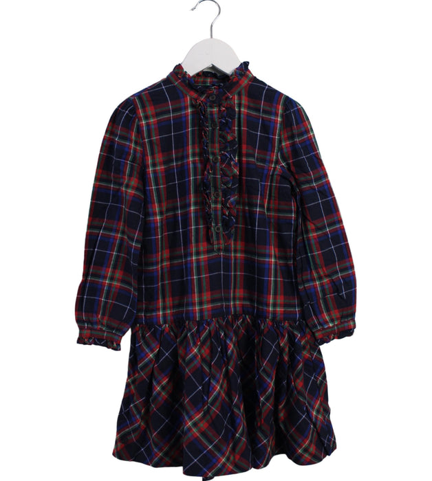 A Multicolour Long Sleeve Dresses from Ralph Lauren in size 5T for girl. (Front View)