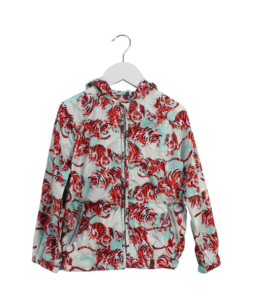 A Teal Lightweight Jackets from Kenzo in size 5T for girl. (Front View)