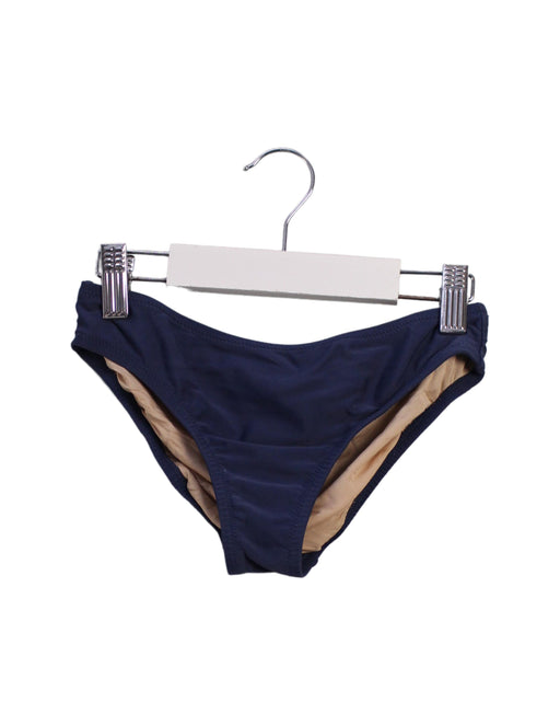 A Navy Bikinis from Crewcuts in size 6T for girl. (Front View)