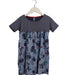 A Navy Short Sleeve Dresses from Tea in size 5T for girl. (Front View)