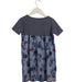 A Navy Short Sleeve Dresses from Tea in size 5T for girl. (Back View)