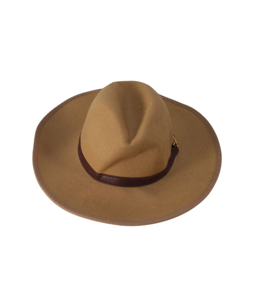 A Brown Sun Hats from Janie & Jack in size 2T for neutral. (Front View)