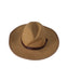 A Brown Sun Hats from Janie & Jack in size 2T for neutral. (Front View)