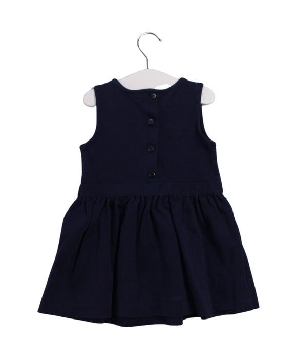 A Navy Sleeveless Dresses from Ralph Lauren in size 12-18M for girl. (Back View)