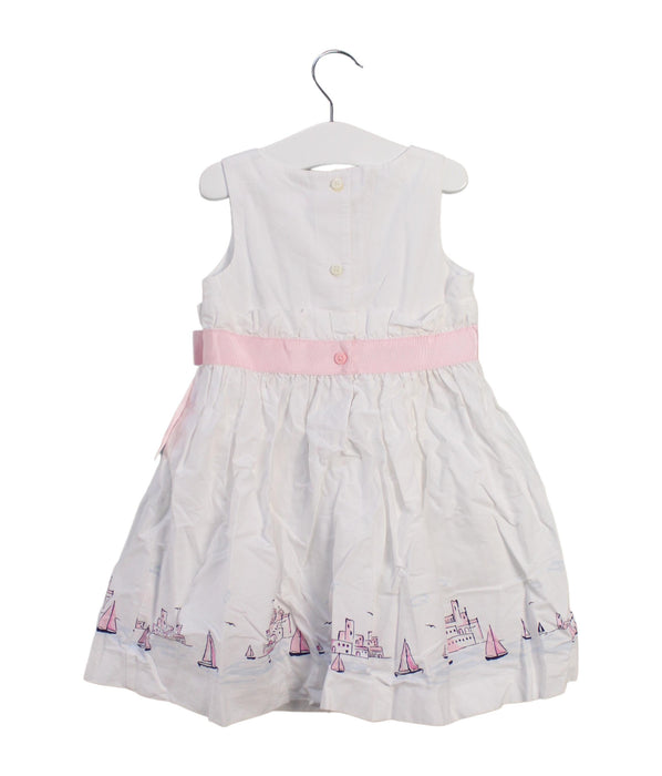 A White Sleeveless Dresses from Janie & Jack in size 18-24M for girl. (Back View)