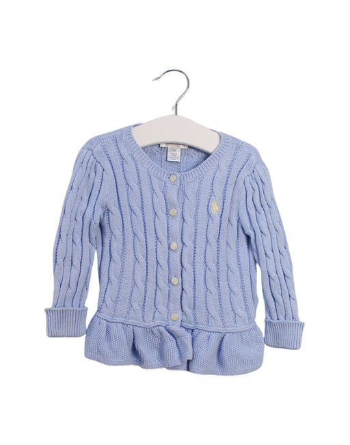 A Blue Cardigans from Ralph Lauren in size 6-12M for girl. (Front View)