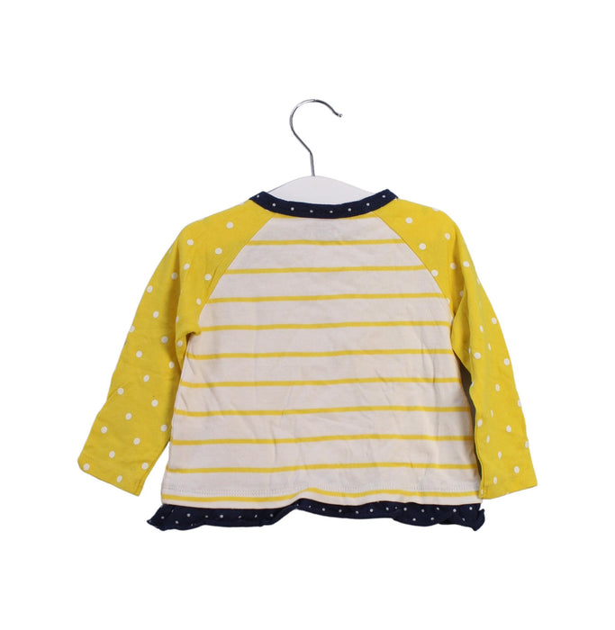 A White Long Sleeve Tops from La Compagnie des Petits in size 6-12M for girl. (Back View)