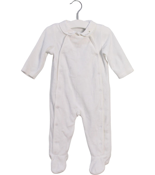 A White Onesies from Bout'Chou in size 3-6M for girl. (Front View)