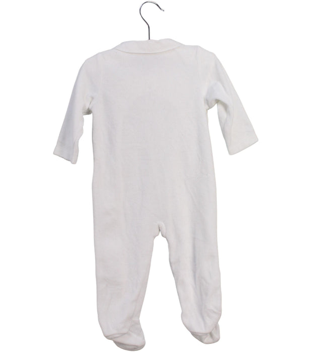 A White Onesies from Bout'Chou in size 3-6M for girl. (Back View)