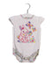 A White Short Sleeve Bodysuits from Monsoon in size 6-12M for girl. (Front View)