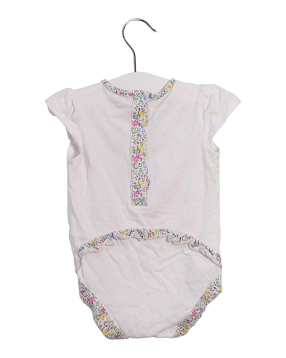 A White Short Sleeve Bodysuits from Monsoon in size 6-12M for girl. (Back View)