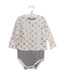 A Gold Long Sleeve Bodysuits from Seed in size 18-24M for girl. (Front View)