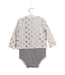 A Gold Long Sleeve Bodysuits from Seed in size 18-24M for girl. (Back View)