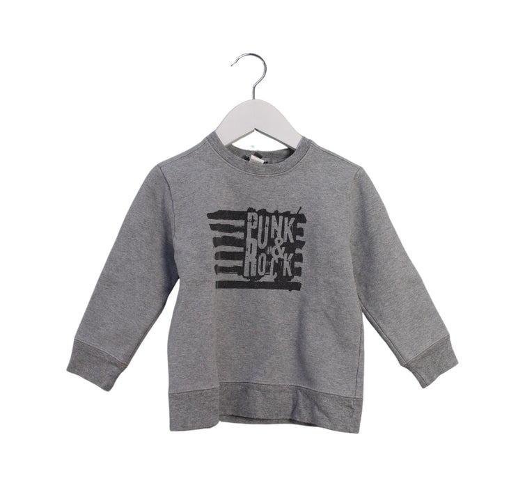 A Grey Crewneck Sweatshirts from Bonpoint in size 3T for boy. (Front View)