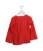 A Red Long Sleeve Tops from Sunchild in size 4T for girl. (Back View)