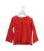 A Red Long Sleeve Tops from Sunchild in size 4T for girl. (Front View)