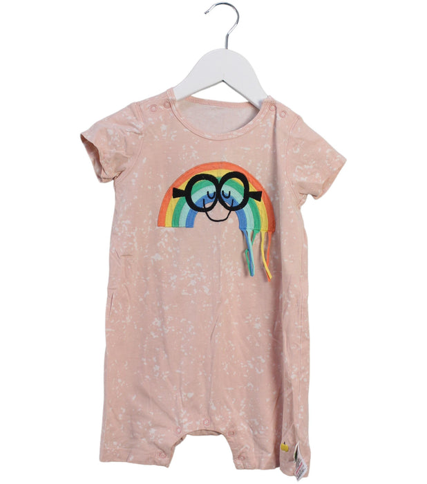 A Pink Short Sleeve Rompers from The Bonnie Mob in size 18-24M for girl. (Front View)