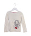 A White Long Sleeve Tops from Petit Bateau in size 6T for girl. (Front View)