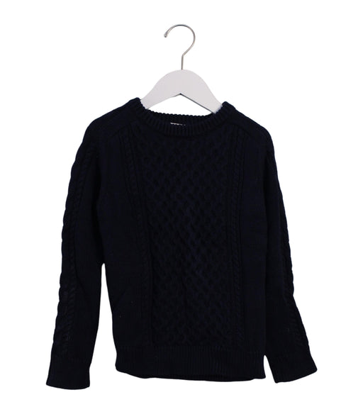 A Black Knit Sweaters from Crewcuts in size 6T for girl. (Front View)