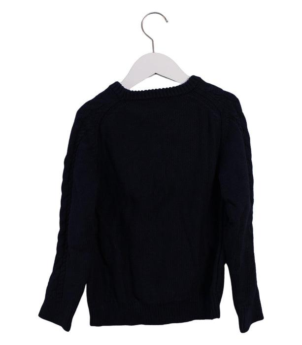 A Black Knit Sweaters from Crewcuts in size 6T for girl. (Back View)