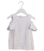 A White Short Sleeve Tops from Crewcuts in size 4T for girl. (Front View)