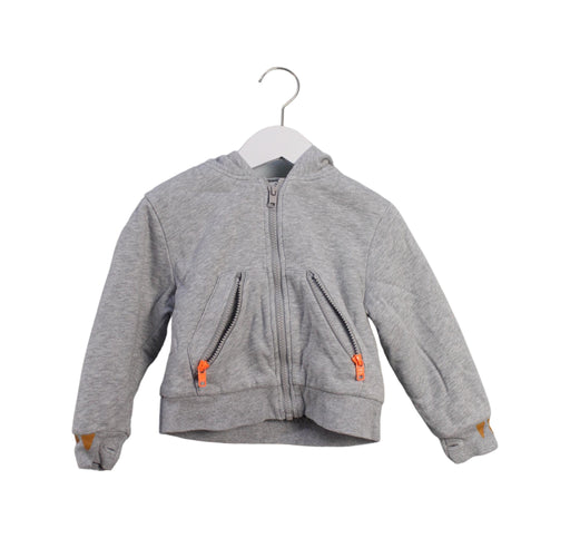 A Grey Zippered Sweatshirts from Stella McCartney in size 3T for boy. (Front View)