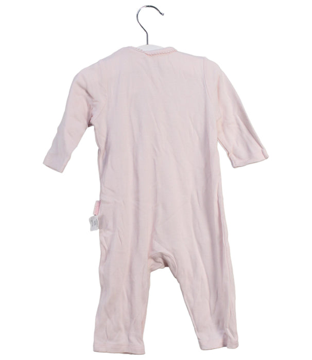 A Pink Long Sleeve Jumpsuits from Mides in size 0-3M for girl. (Back View)