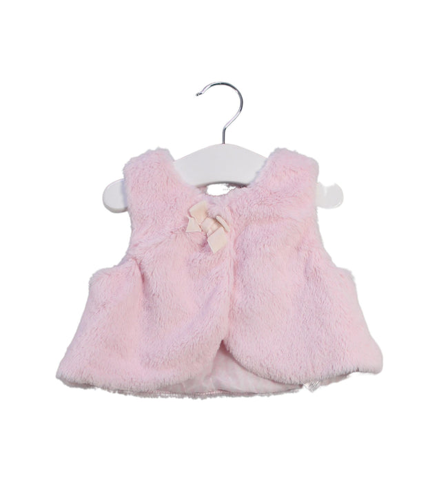 A Pink Dress Up Vests from Calvin Klein in size 3-6M for girl. (Front View)