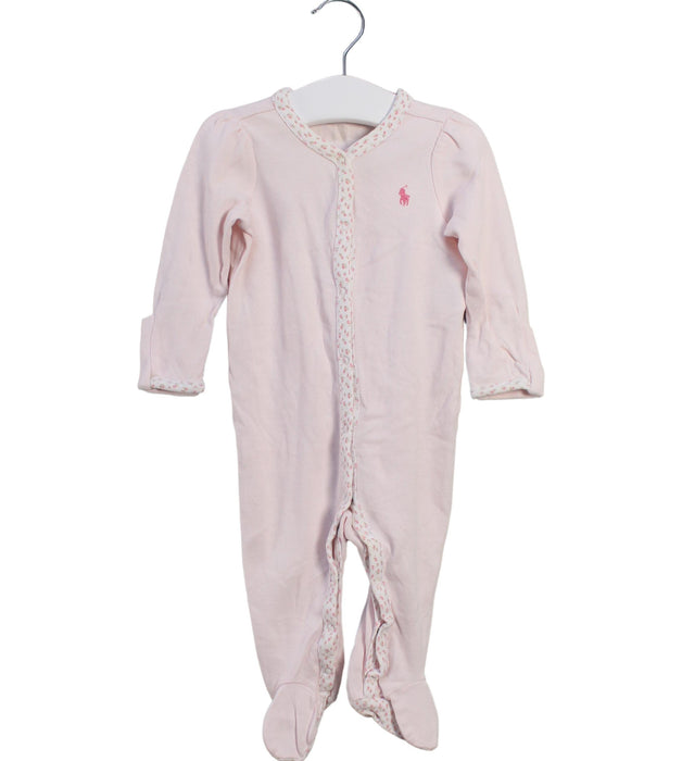 A Pink Onesies from Ralph Lauren in size 3-6M for girl. (Front View)