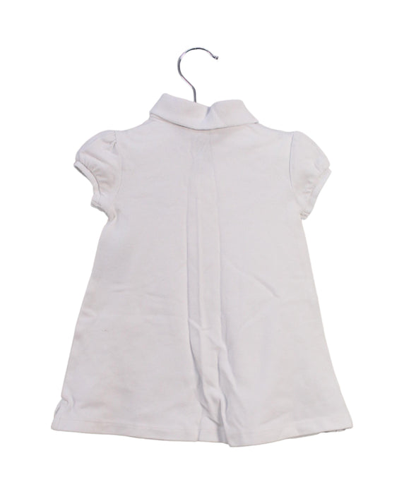 A White Short Sleeve Dresses from Ralph Lauren in size 6-12M for girl. (Back View)