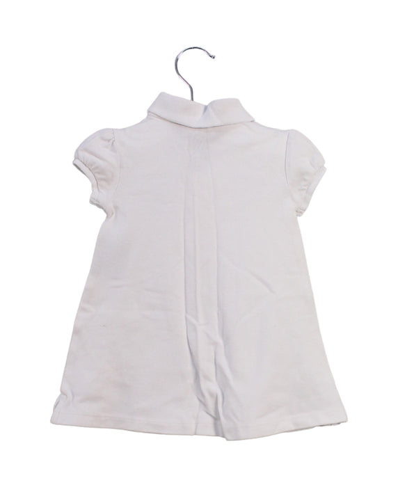 A White Short Sleeve Dresses from Ralph Lauren in size 6-12M for girl. (Back View)