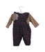 A Navy Jumpsuits from Chickeeduck in size 0-3M for girl. (Back View)