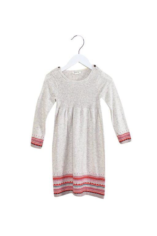 A Ivory Sweater Dresses from Purebaby in size 18-24M for girl. (Front View)