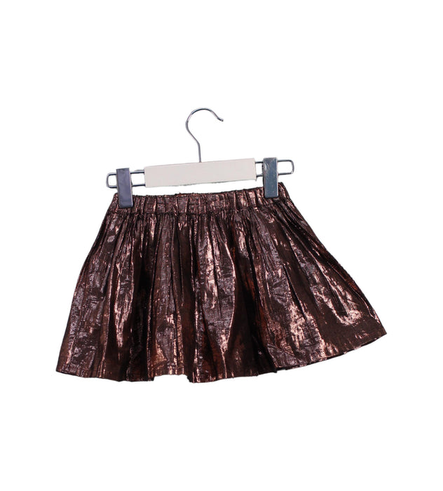 A Brown Short Skirts from Seed in size 2T for girl. (Back View)