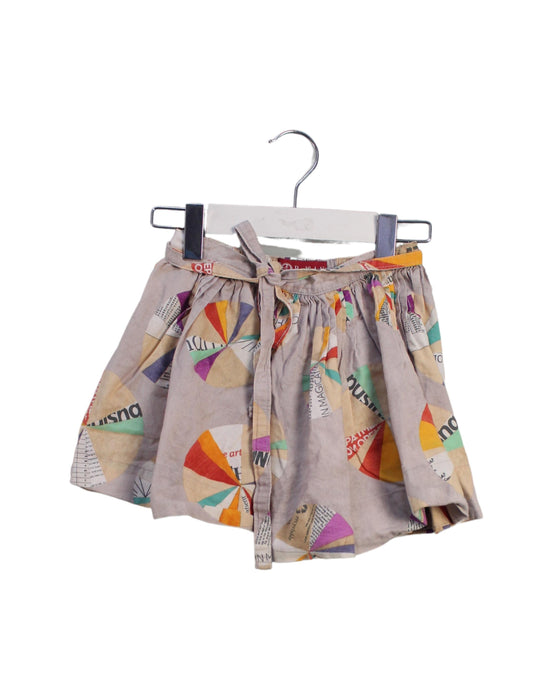 A Taupe Short Skirts from Redfish Kids in size 3T for girl. (Front View)