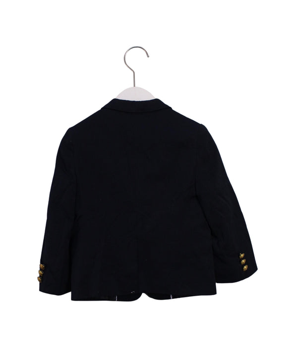 A Navy Blazers from Tommy Hilfiger in size 3T for boy. (Back View)