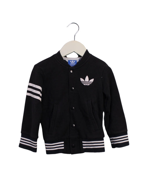 A Black Sweatshirts from Adidas in size 6-12M for boy. (Front View)