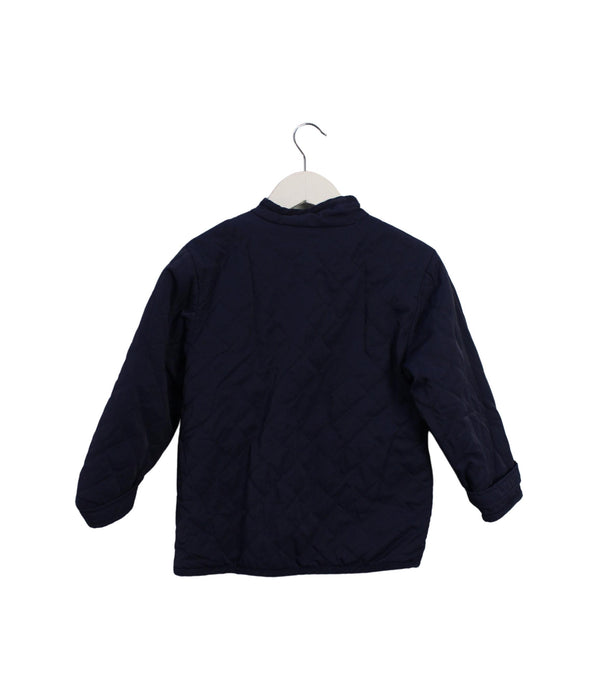 A Navy Puffer/Quilted Jackets from Darcy Brown in size 6T for girl. (Back View)