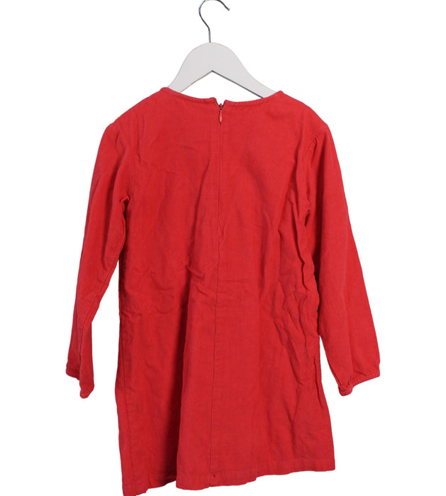 A Red Long Sleeve Dresses from Arsène et les pipelettes in size 5T for girl. (Back View)