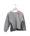 A Grey Crewneck Sweatshirts from Monnalisa in size 6T for girl. (Front View)