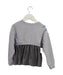 A Grey Crewneck Sweatshirts from Monnalisa in size 6T for girl. (Back View)